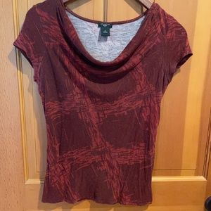 ⭐️ Ann Taylor - soft and flattering deep red top